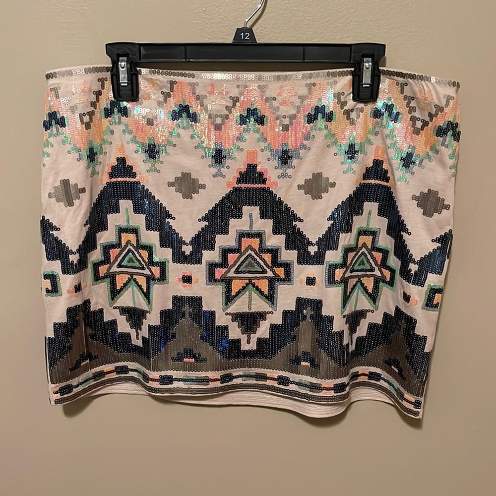 Express Sequin Skirt